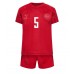 Maillot de foot Danemark Joakim Maehle #5 Domicile enfant Monde 2022 Manches Courte (+ pantalon court)